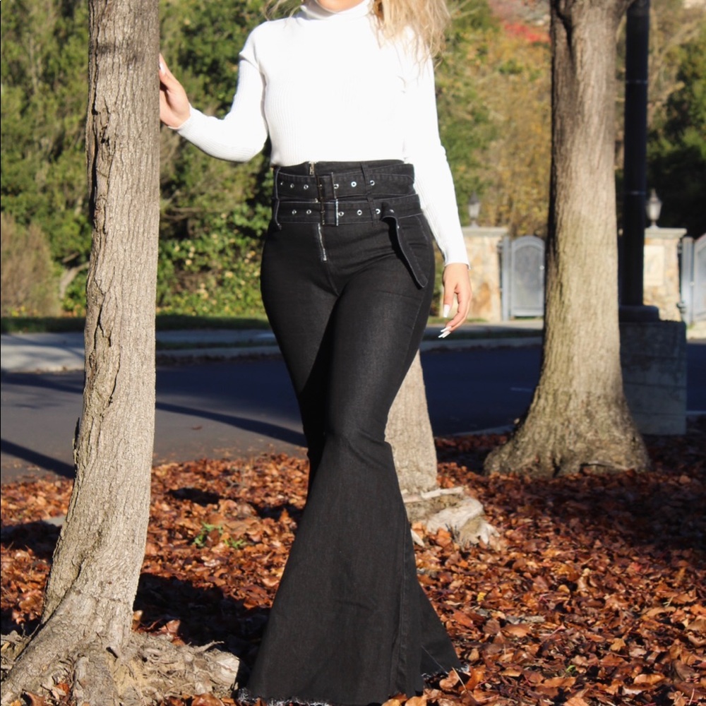 “High Voltage” Flare Jeans
